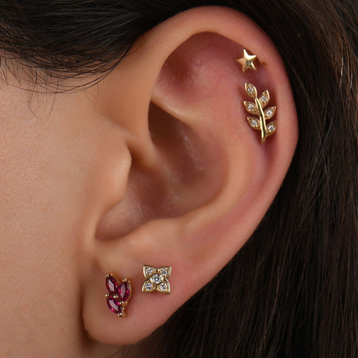 0,20 Karat Markiz Yakut Piercing