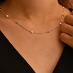 Nazar-Mineli-Altın-Kolye