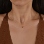 Zarif-Altın-Harf-Kolye